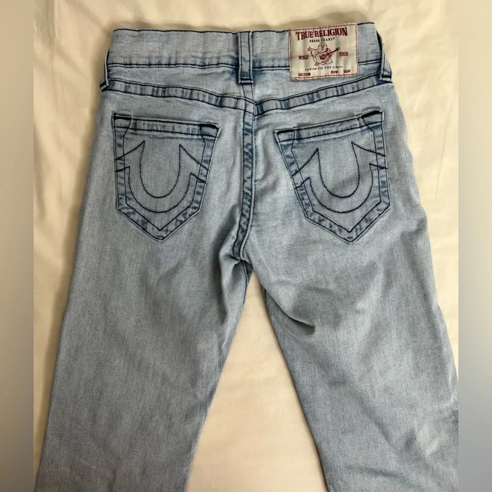 True Religion Ricky Relaxed Straight  Mens Size 28 Denim Blue Jeans